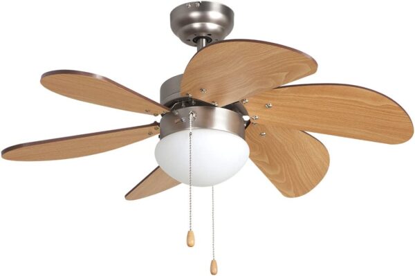 Ventilador de 6 aspas para baños o closets